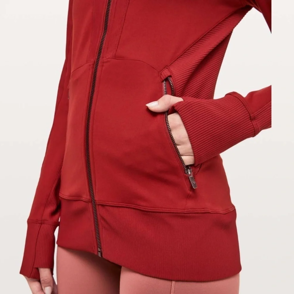 Lululemon Movement To Movement Jacket Dark Sport Red size 4